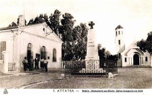 Attatba - Mairie - Monument aux Morts et Eglise